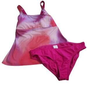 𝅺Nike tie dye tankini Nessa pink and‎ purple size XL new!!!!